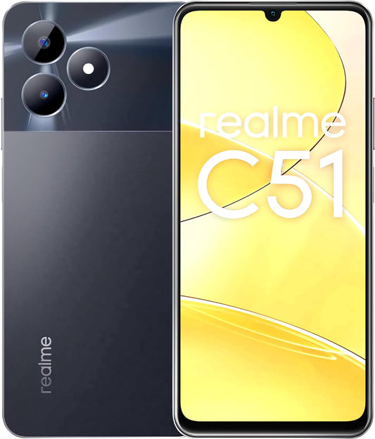 realme C51 (Carbon Black, 4GB RAM, 64GB Storage)
