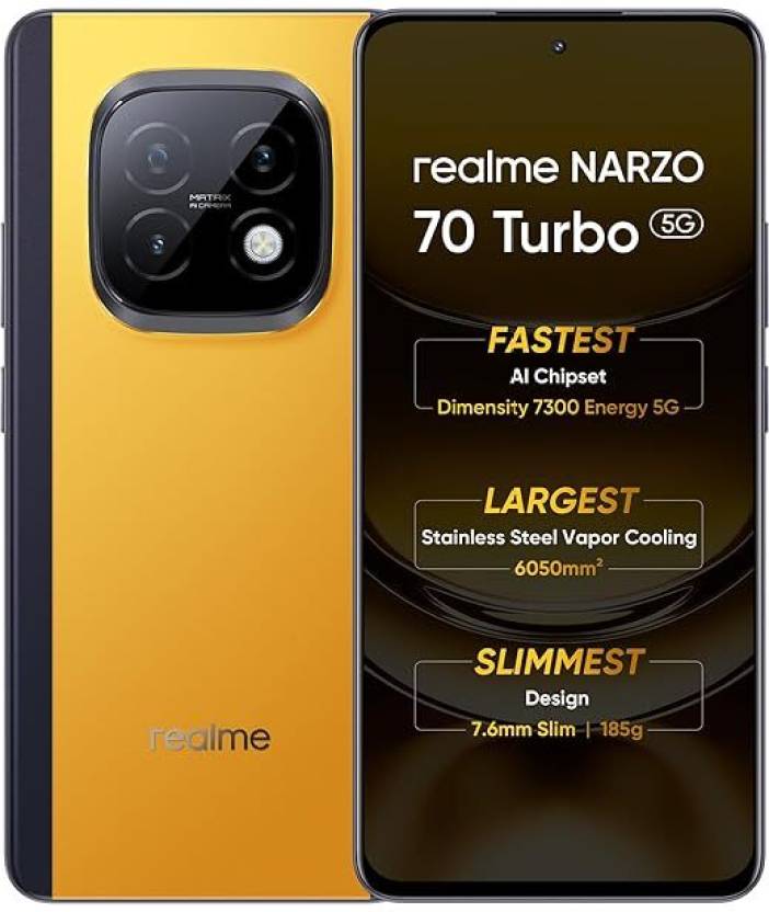 realme 70 TURBO 5G (Turbo Green, 128 GB)  (8 GB RAM)