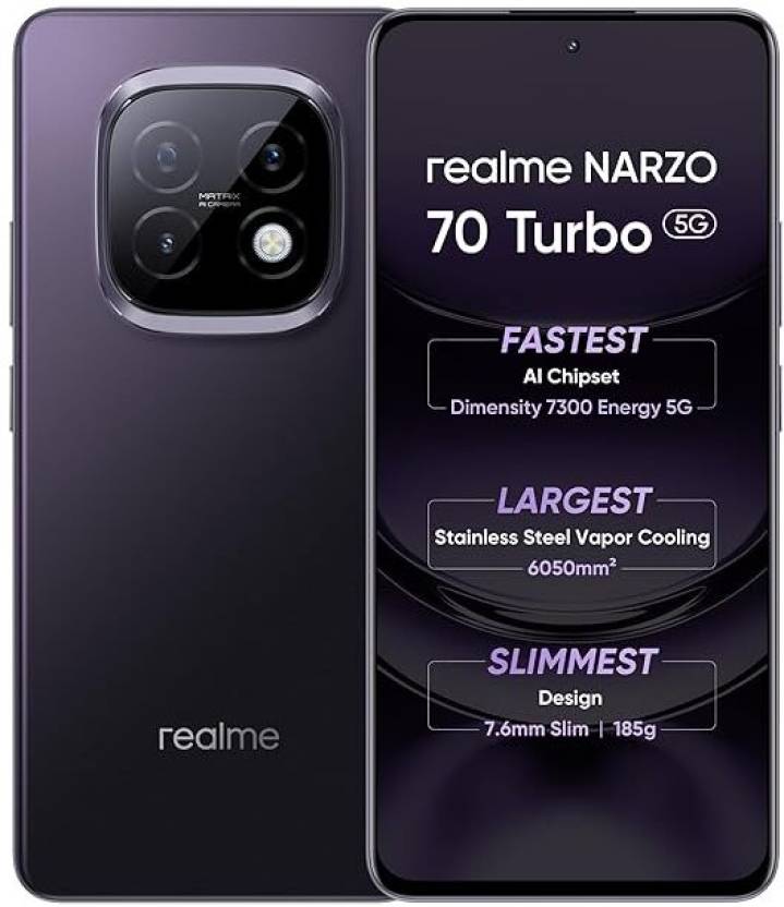 realme 70 TURBO 5G (Turbo Green, 128 GB)  (8 GB RAM)