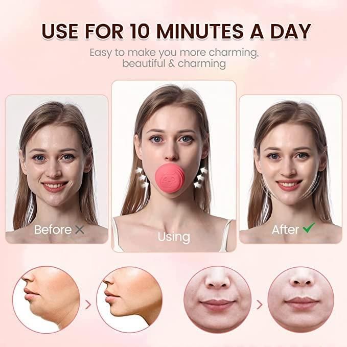 SILICONE FACIAL JAW EXERCISER BREATHING TYPE FACE SLIMMER