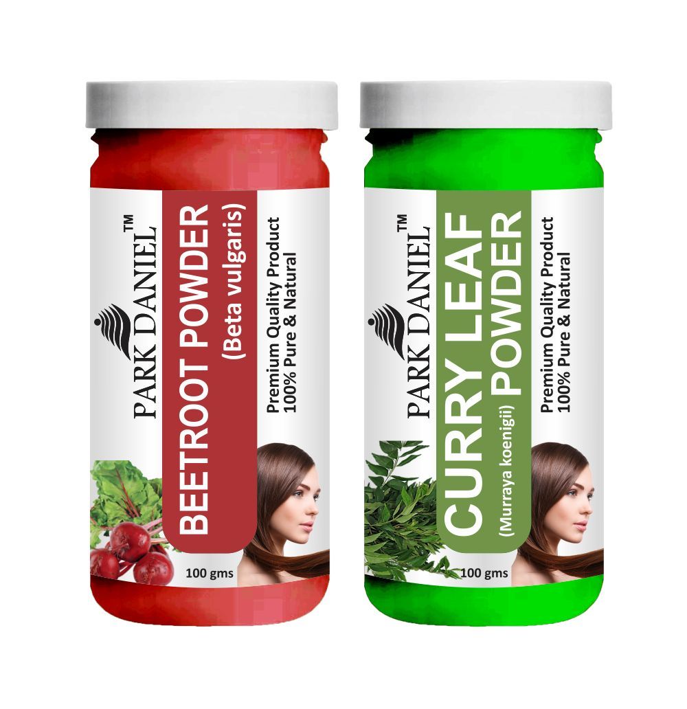 Park Daniel Beetroot Powder & Curry Leaf Powder Combo pack of 2 Jars of 100 gms(200 gms)