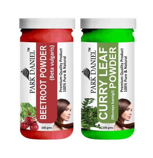 Park Daniel Beetroot Powder & Curry Leaf Powder Combo pack of 2 Jars of 100 gms(200 gms)
