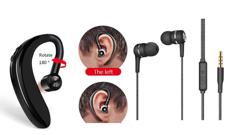 Combo Offer of S109 V5.0 Bluetooth Wireless Earphone & 310 Wired Earphone