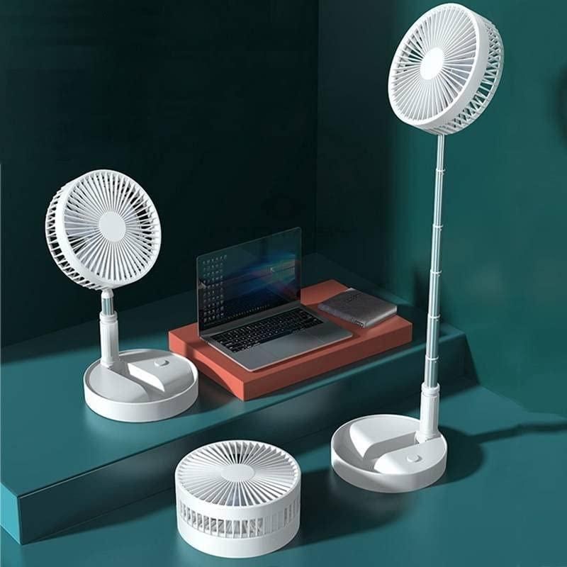 Rechargeable Adjustable Folding Telescopic Table Fan