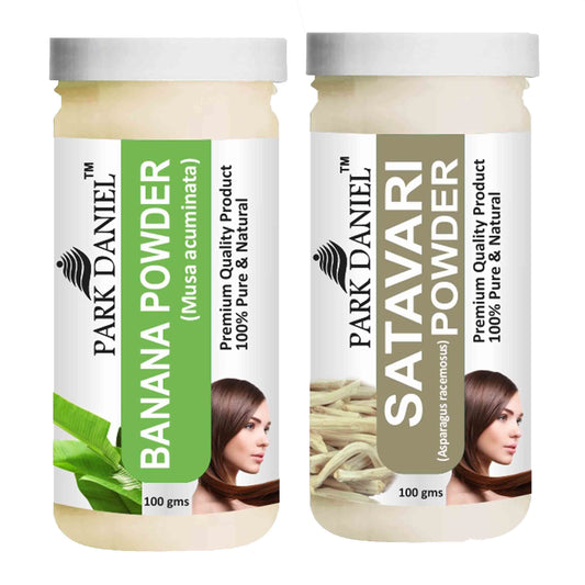 Park Daniel Banana Powder & Satavari Powder Combo pack of 2 Jars of 100 gms(200 gms)