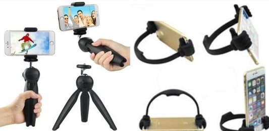 Combo of Tripod Stand For Mobile Phones and Smartphones (Assorted Colors)