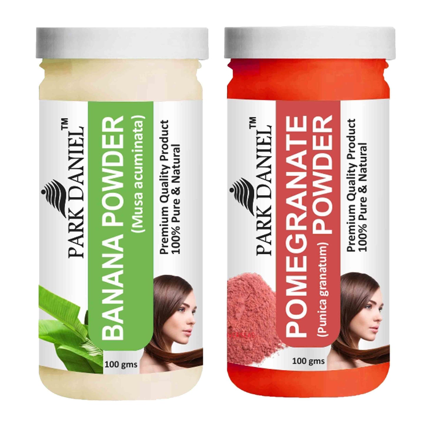 Park Daniel Banana Powder & Pomegranate Powder Combo pack of 2 Jars of 100 gms(200 gms)