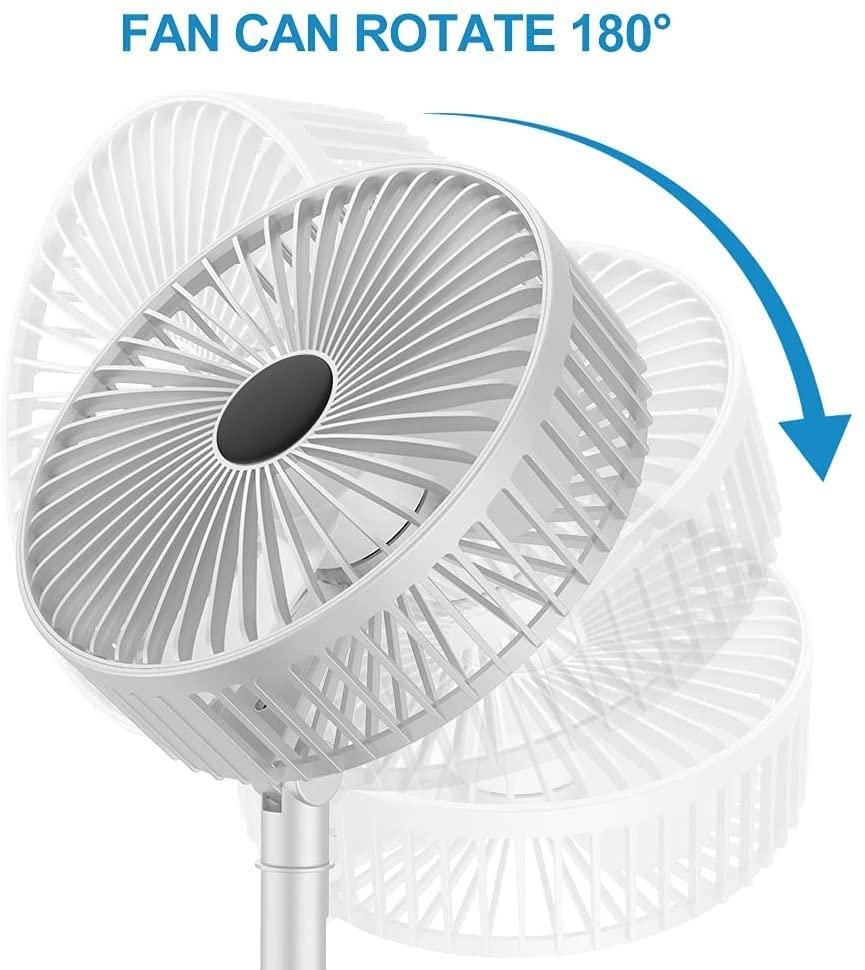 Rechargeable Adjustable Folding Telescopic Table Fan